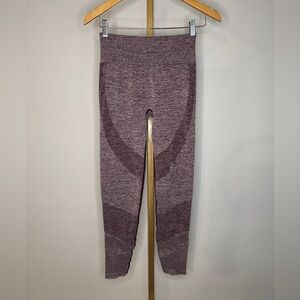 PINK Victoria's Secret Heathered Maroon Leggings